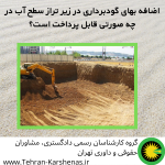 اضافه بهای گودبرداری در زیر تراز سطح آب در چه صورتی قابل پرداخت است؟