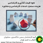 نحوه قیمت گذاری و کارشناسی ، هزینه دستمزد ارزیابی :