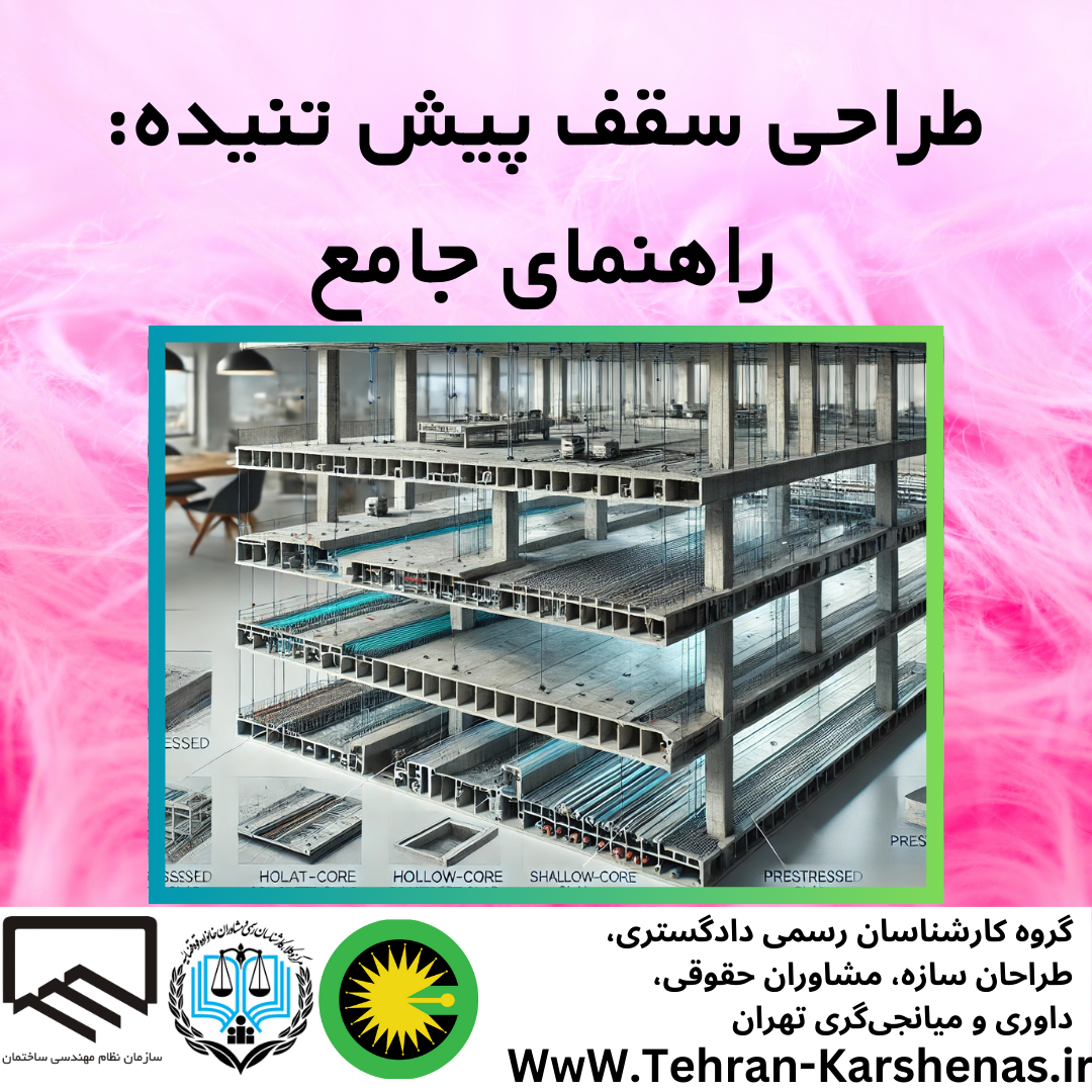 طراحی سقف پیش تنیده