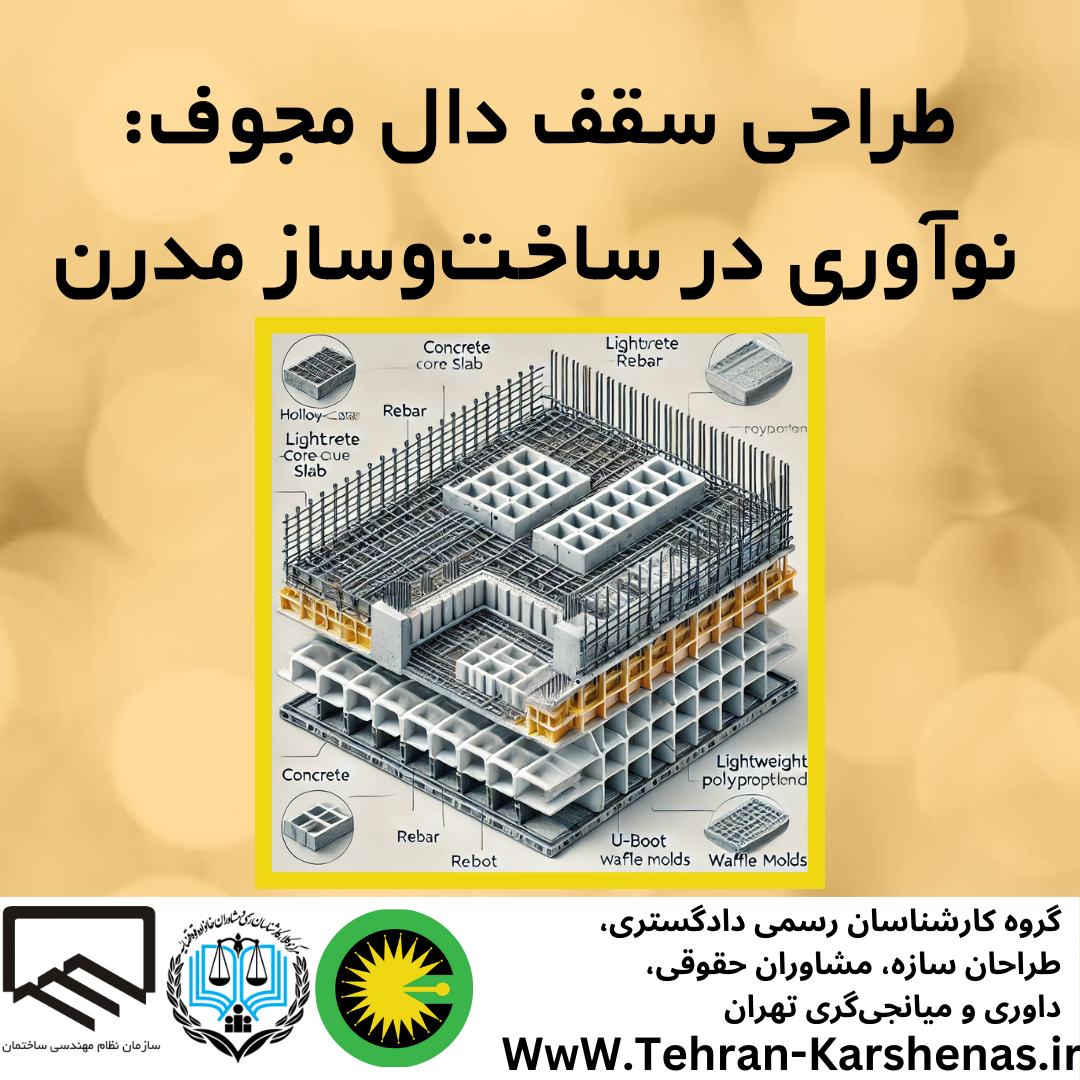 طراحی سقف دال مجوف
