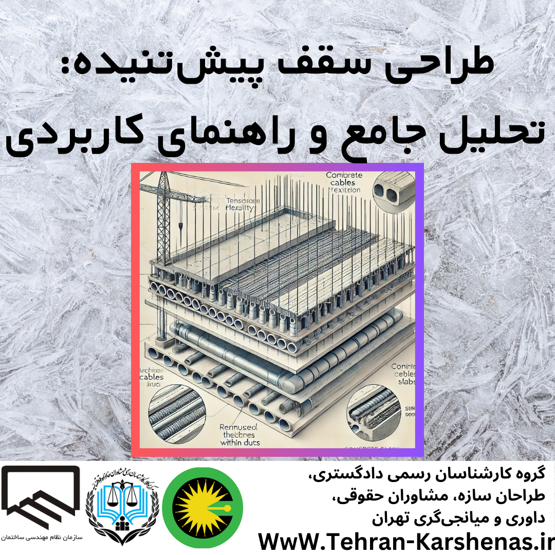 طراحی سقف پیش‌تنیده: تحلیل جامع و راهنمای کاربردی